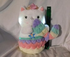 Glow Brights White Cat Meowmaid Mermaid Kitten Plush Lights Sound FAO Schwarz