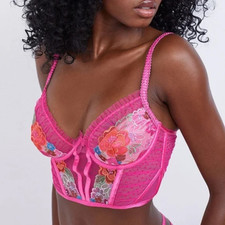 For Love And Lemons Luella Underwire Bustier Fuschia XS NEW