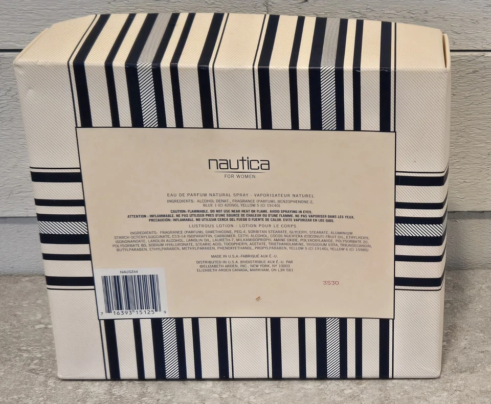 De colección Original Elizabeth Arden Fórmula 1.7 OZ Nautica EDP + 2 oz Loción Set de Regalo Foto 2 de 4