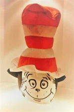 Dr. Seuss Cat in the Hat Stovepipe Face Hat Red White Black Adorable Face 