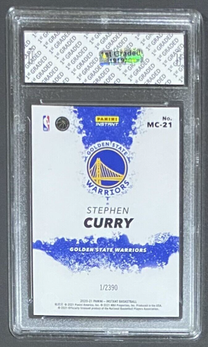 2020-21 Panini Instant Stephen Curry 1st Graded 10 My City 1/2390 Warriors MC-21 - Bild 2 von 2