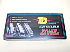 Trans-dapt 9518 Pair Valve Cover Chrome Steel Baffled For Small Block Chevy Trans-dapt 9518 Pair Valve Cover Chrome Steel Baffled For Small Block Chevy