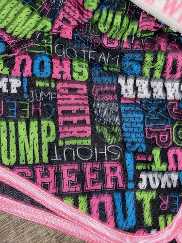 So girls sz L 14 cheer jump pink black blue green white Sports Running guc - Picture 2 of 4