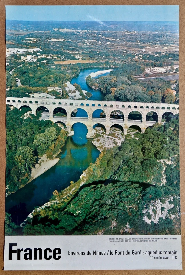 Affiche touristique Gard en couleur publiée vers la fin des années 70 - Photo 1/1