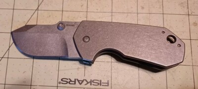 Boker Anso Albatros Short Production Run Folder Knife Titanium VG10