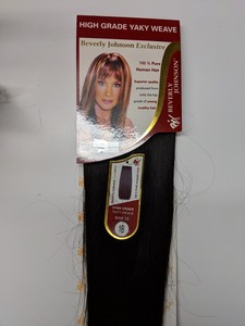 100 Human Hair High Grade Yaky Weave Straight Beverly Johnson