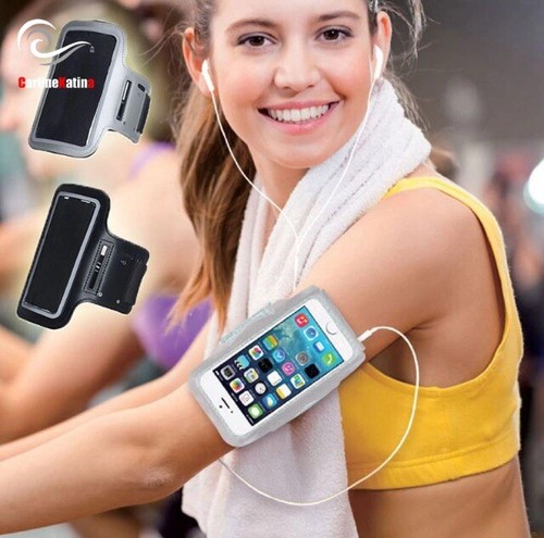 iPhone/Galaxy Sport/Gym/Exercise/Outdoor Sweatproof Flexible Armband Gray - 第 6/7 張圖片