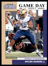 2019 Panini Contenders Draft Picks Game Day Ticket #32 Myles Gaskin