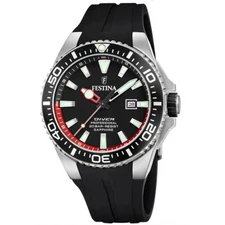 FESTINA The Originals F20664/3 Diver 200m Black Rubber Bracelet Men's Watch