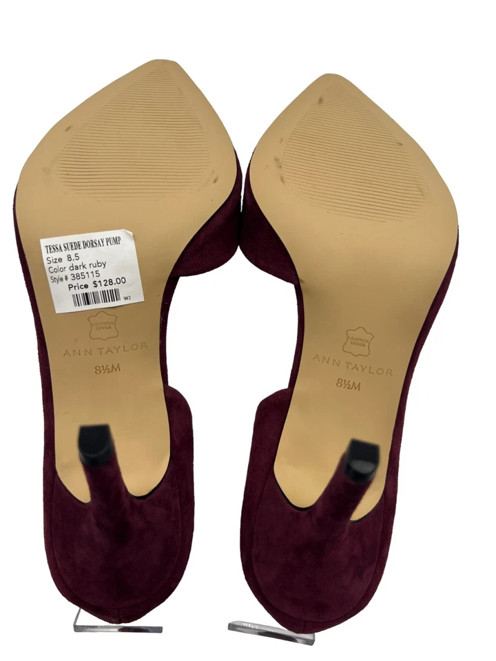 Nuevo salón Dorsay de gamuza Ann Taylor Tessa Foto 3 de 4