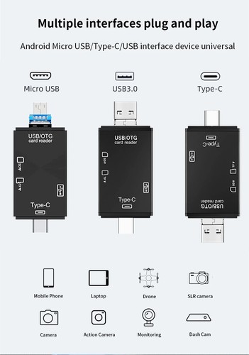 Adattatore USB SD Card attacco USB-C- Multi adattatore - Afbeelding 15 van 21