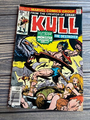 Vintage Marvel Comics Kull The Destroyer Issue #18 1976 Monster Spawner In Hell