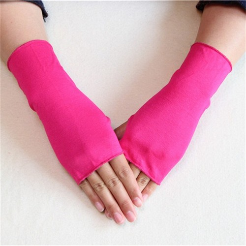 Outdoor Summer Modal Gloves Anti-Slip Short Elastic Sunshade Sun Cycling Thin - Picture 24 of 26