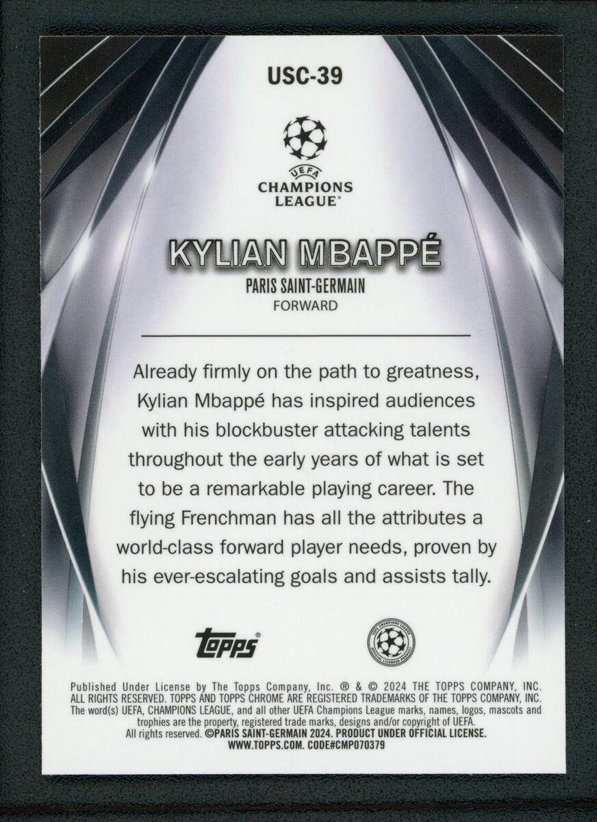 2024 KYLIAN MBAPPE TOPPS CHROME ULTIMATE STAGE UEFA 2024 KYLIAN MBAPPE TOPPS CHROME ULTIMATE STAGE UEFA