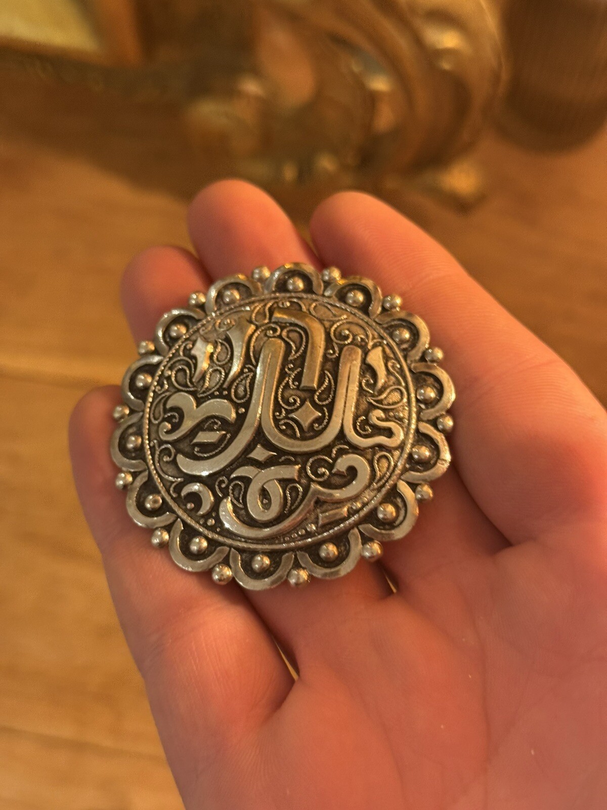 Berber Solid Silver Brooch - image 2