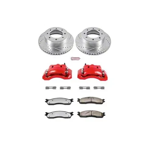 Kit de pinza de rotor de disco de freno de 8 orejetas 03-08 Ram 2500 POWERSTOP perforado/ranurado Foto 4 de 4