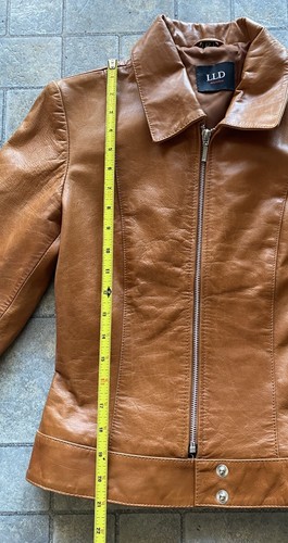 LLD Original Leather Jacket Brown Women’s 12 - Picture 9 of 19