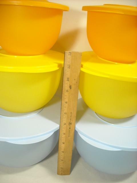 6 TUPPERWARE BOWL LOT 30918, 30938, 30958, 2 SETS W/ LIDS | eBay