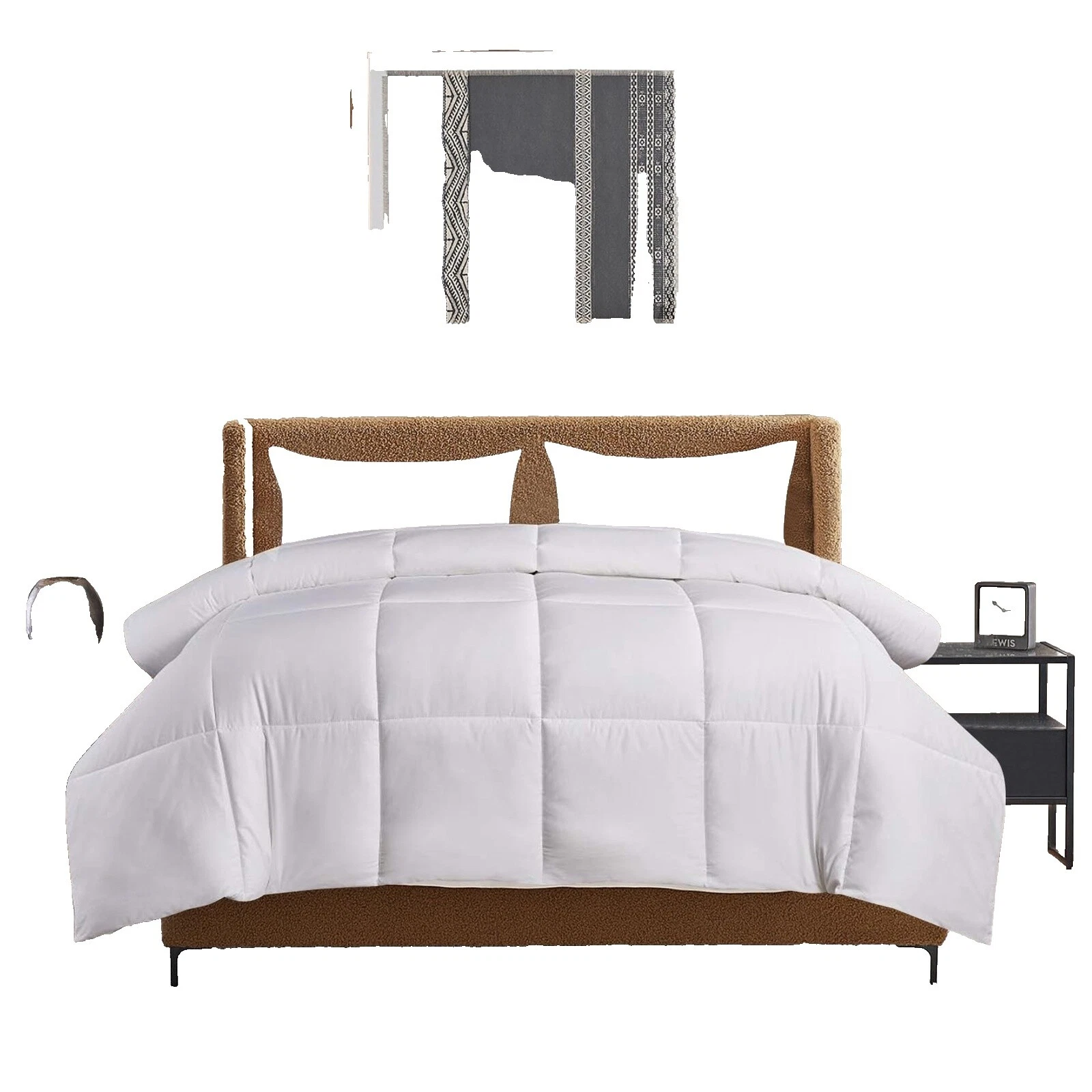 Cotton Sateen Geometric Bed Sheets