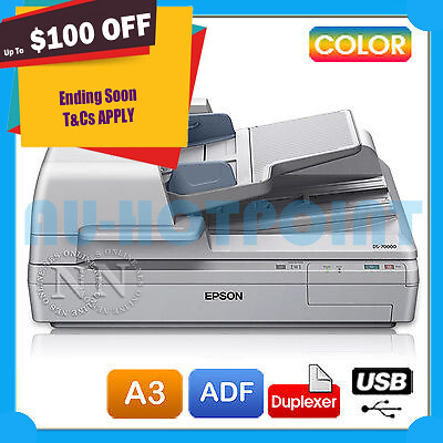 Epson WorkForce DS-70000 A3 Large Format Flatbed Document Scanner+Duplexer+ADF - Picture 1 of 3