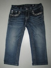 Womens Miss Me Signature Crop Stretch Jeans. Size 26 Blue. 19 1/2" Inseam.