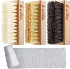 3 Pieces Dual Sided Sneaker Shoe Cleaner Brush Set Shoes Clean Brush Kit Both Bo