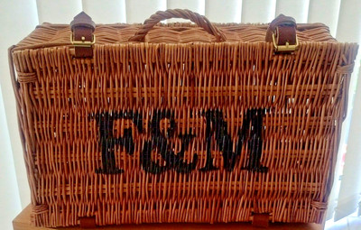 (CG) Fortnum und Mason F&M Original Weidenkorb Picknickkorb