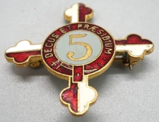 WWII 175th Infantry Regiment Decus Et Praesidium DI Unit Pin by Gemsco RARE