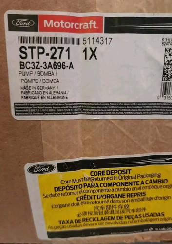 New Power Strg Pump Motorcraft STP271 - Picture 2 of 5