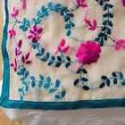 Festive party wear funky fabric embroidery crafts long scarf decorative