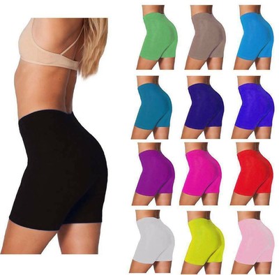 Neu einfache Damen-Fitnessstudio aktive Sommer-Radshorts Stretch Basic kurze heiße Hose 