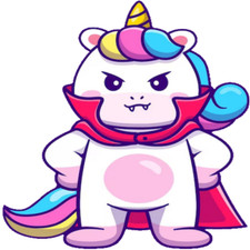 30 Custom Vampire Unicorn Personalized Address Labels