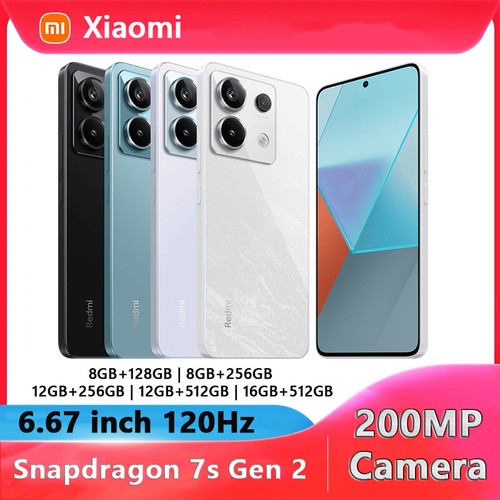 Xiaomi Redmi Note 13 Pro 5G Phone Snapdragon 7s Gen 2 120Hz 200MP 16GB+512GB NFC - Afbeelding 1 van 16