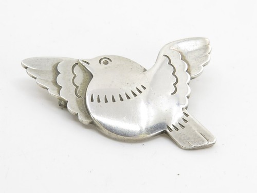 Georg Jensen Denmark Sterling Silver Bird Pin 320: 1.75" 12.5 grams - Picture 5 of 5