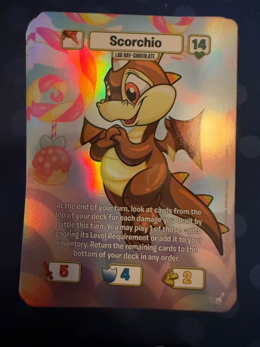 Neopets Battledome TCG 25th Anniversary Chocolate Scorchio | eBay