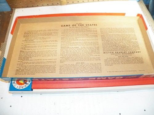 1960 MILTON BRADLEY "GAME OF THE STATES" Board Game - Complete - Picture 4 of 7