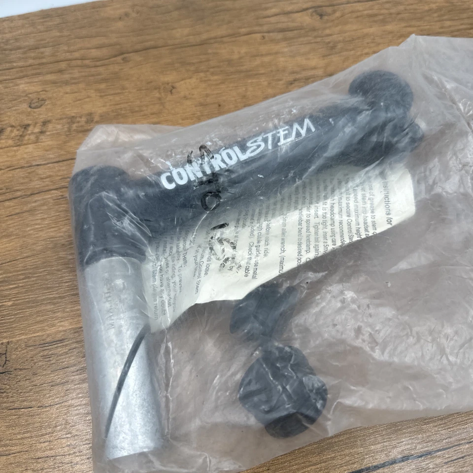 Vintage Control Tech Stem 1 1/8 Threaded Quill 150 mm USA Black 25.4 mm NOS NEW - Image 3 of 4