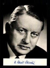 Lauritz Lauritzen 1910-1980 SPD minister federalny druk podpisany # BC 204690