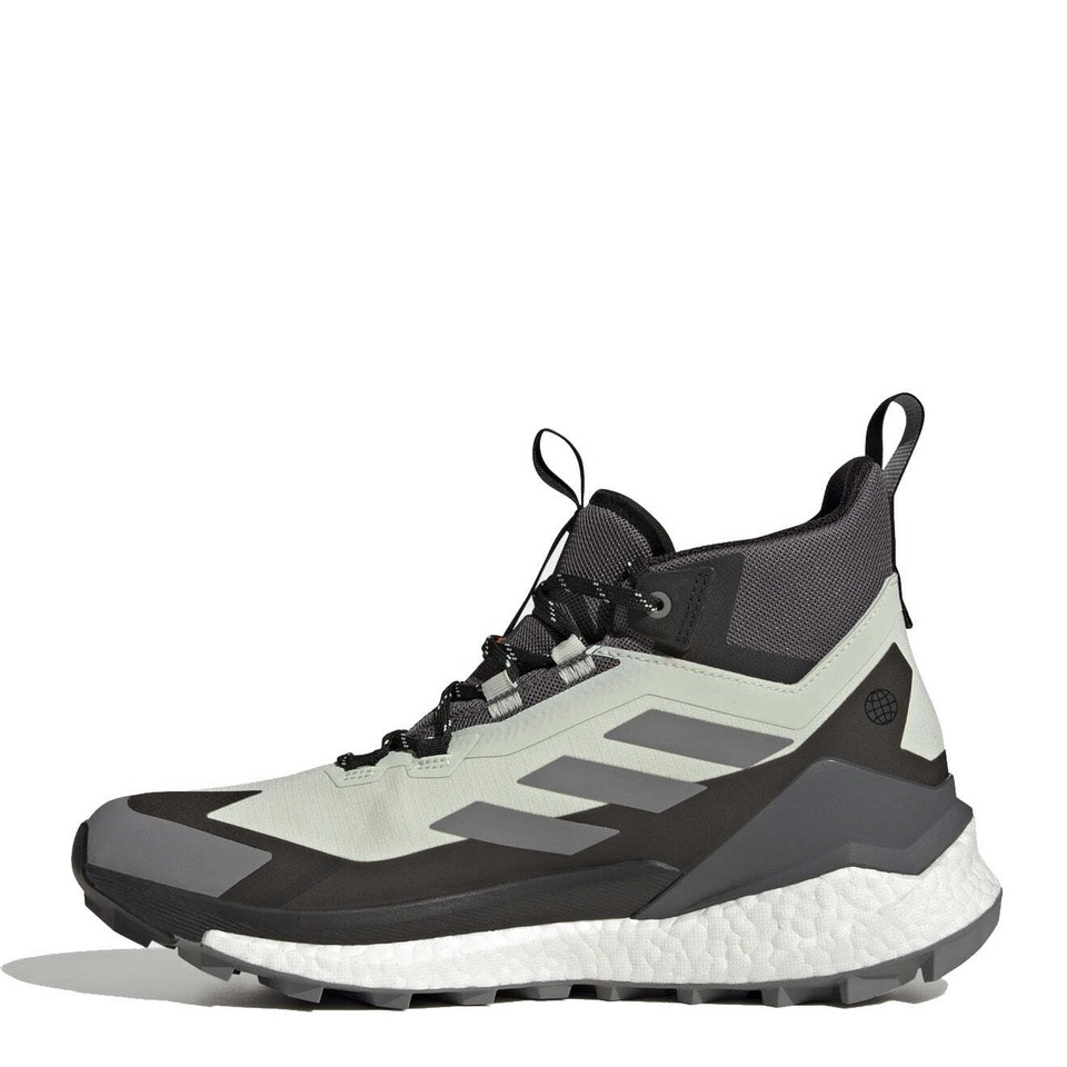 Adidas Terrex Free Hiker 2 GoreTex Hiking Shoes Linen Green / Grey