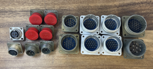 Lot of 16 AMPHENOL Connectors Circular - unused, old stock - FREE SHIPPING