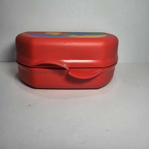 Tupperware Mickey Mouse Vintage Red Kitchen Or Storage Container - Picture 4 of 9