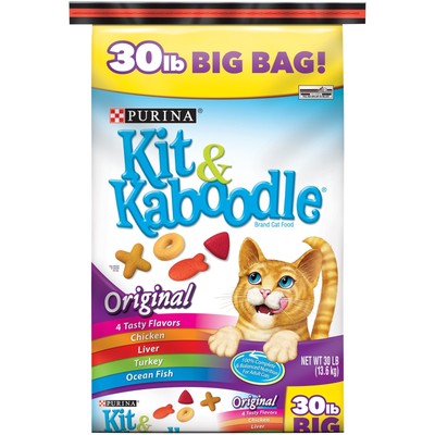 Purina Kit Kaboodle Original Adult Dry Cat Food, 30 lb ...