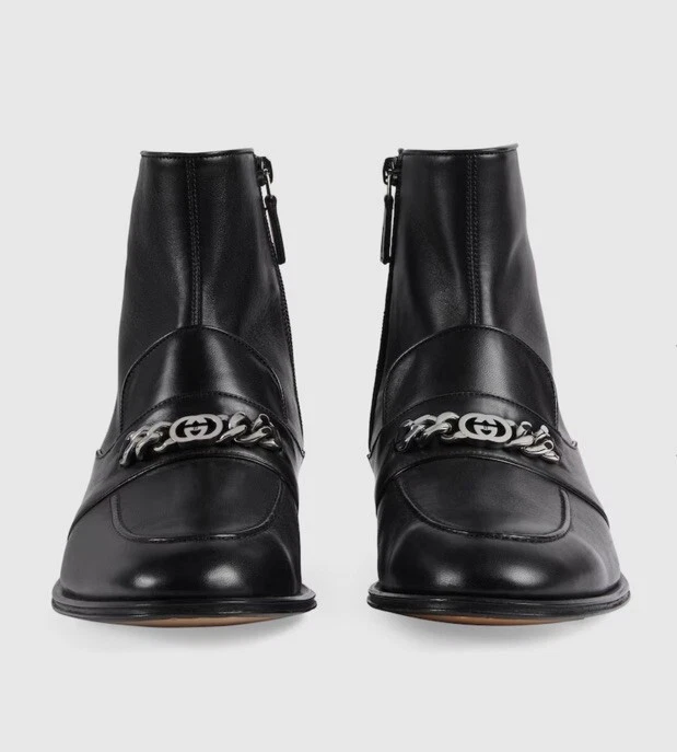 Gucci Zip Leather Upper Boots for Men for sale | eBay