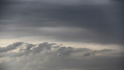 Aircraft nature sky clouds airplane gray passenger Custom Gaming Mat Desk 2905