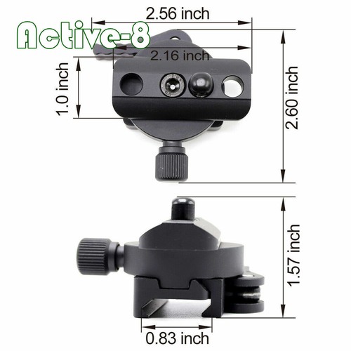 ACTIVE-8 Multi_Function Bipod Adapter QD Picatinny Rail Mount Swivel Stud - Picture 4 of 8