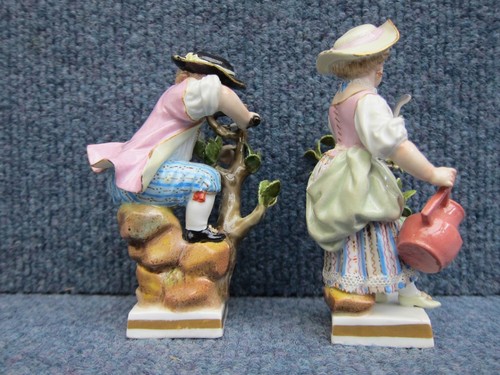 Pair of Meissen porcelain G-series G4 Boy & Girl same modeller and painter, coll - Picture 4 of 12