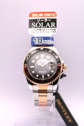 CREPHA, Solar analog watch,Men's watch,BENTLEY,Japanese made wristwatch