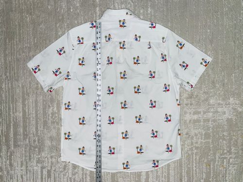 Camisa TOMMY BAHAMA Universidad de Alabama MAREA CARMESÍ Hawaiana Hula Logo USADA LG - Imagen 19 de 22