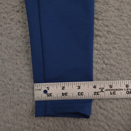 Nike Cycling Jersey Mens M Blue Green Half Zip Long Sleeve Reflective Pockets - Picture 7 of 12