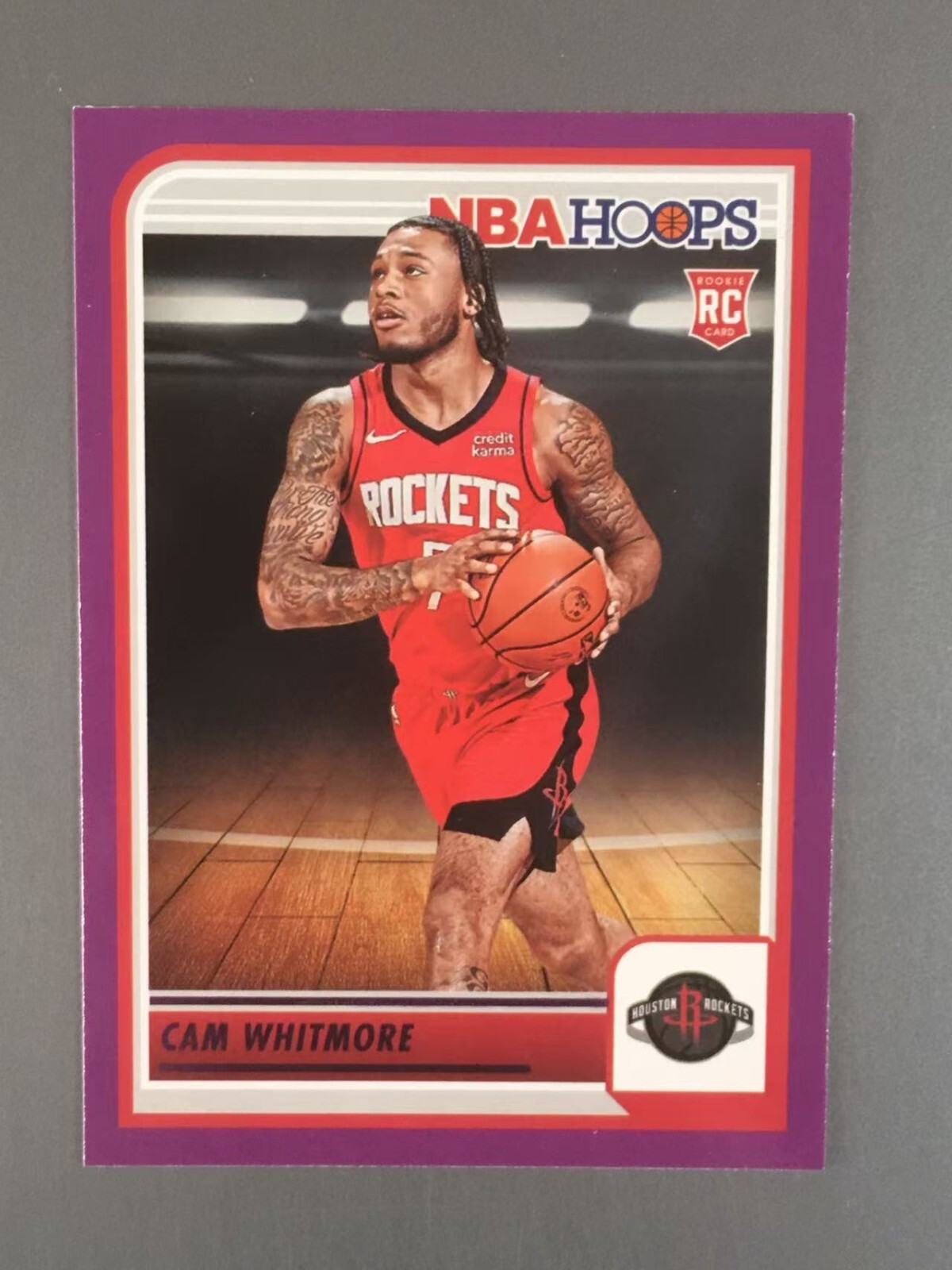 Cam Whitmore 2023-24 Panini NBA Hoops Purple Parallel RC #265